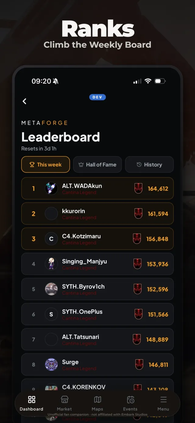ARC Raiders companion app