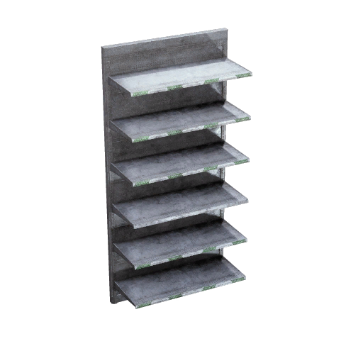 Battered Shelf Design