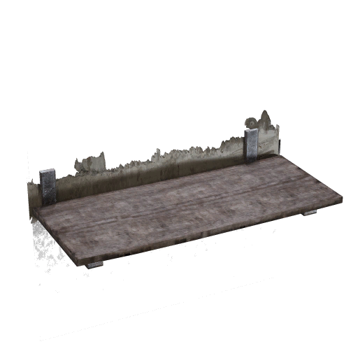 Battered Den Shelf Design