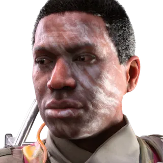 Military Paint White Face Style