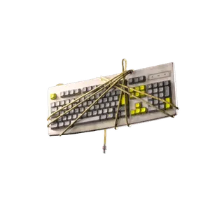 Keyboard - Black Yellow Backpack Attachment