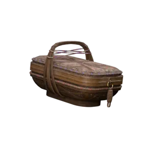 Wicker Basket Backpack Attachment