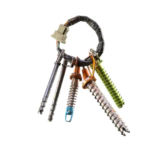Ice Screws Backpack Charm