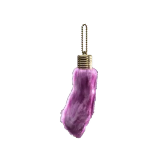 Pink Rabbit's Foot Backpack Charm