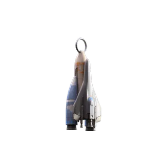 Space Shuttle Keychain Backpack Charm