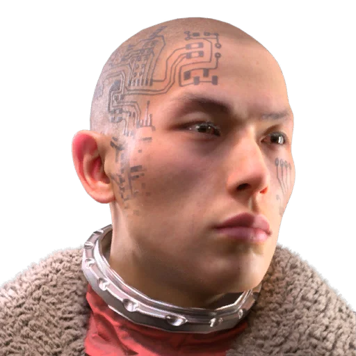 Glitch Tattoo Face Style in ARC Raiders