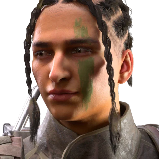 Green Eye Stripe Face Style in ARC Raiders