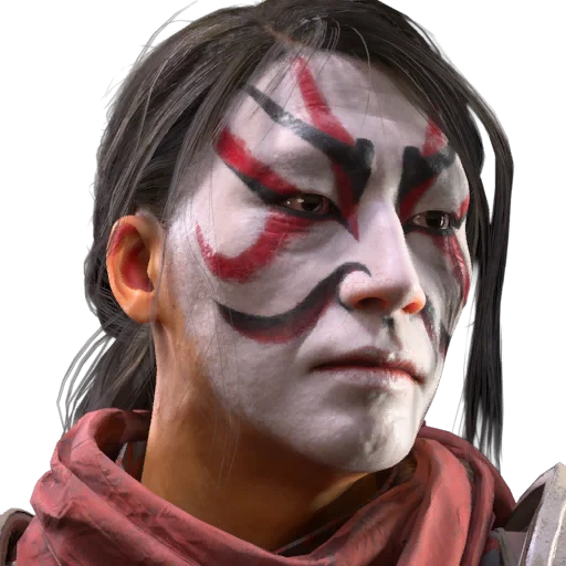 Kabuki Face Paint Face Style in ARC Raiders