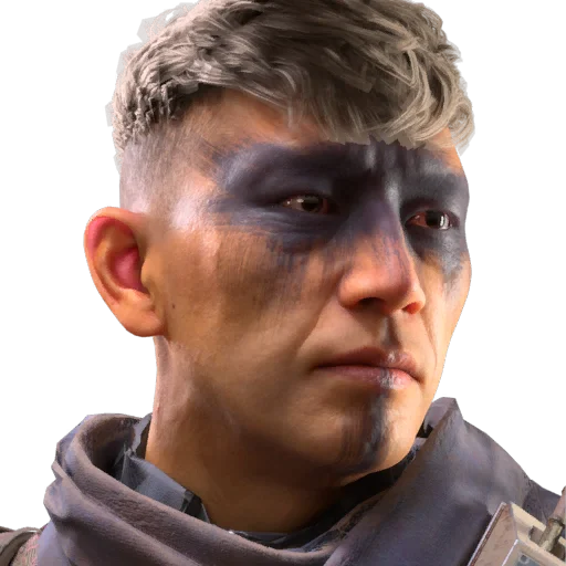 Painted Mask Black Face Style in ARC Raiders