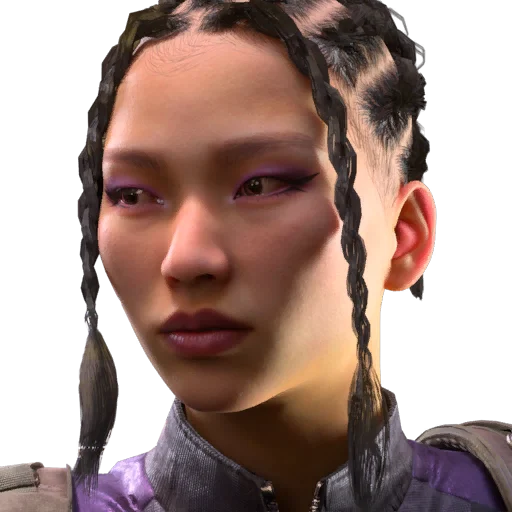 Purple Glam Face Style in ARC Raiders