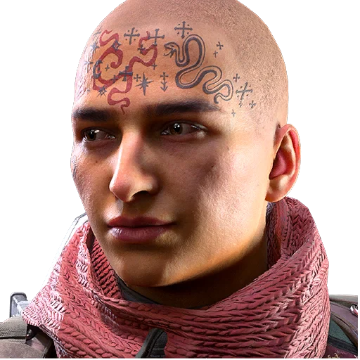 Snake Tattoo Face Style in ARC Raiders