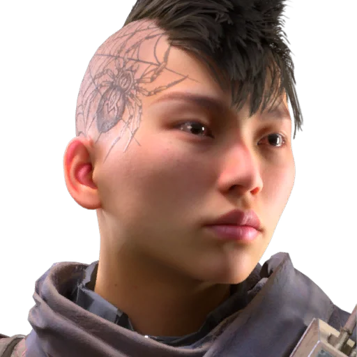 Spider Tattoo Face Style in ARC Raiders