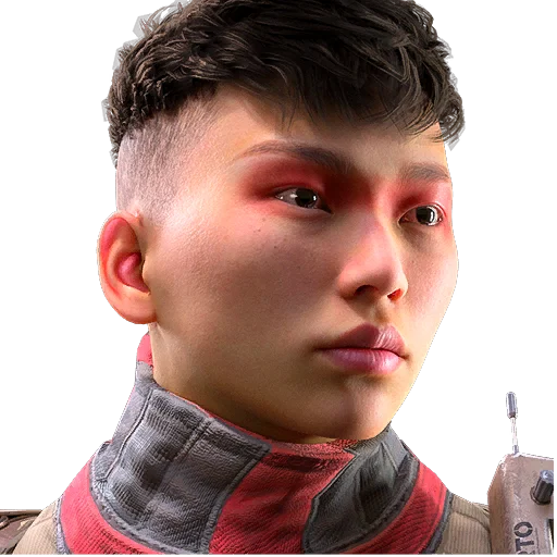 Sprayed Eyes Red Face Style in ARC Raiders