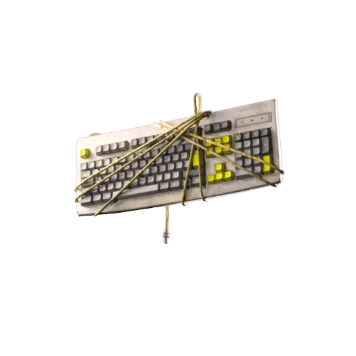Keyboard - Black Yellow Backpack Attachment in ARC Raiders