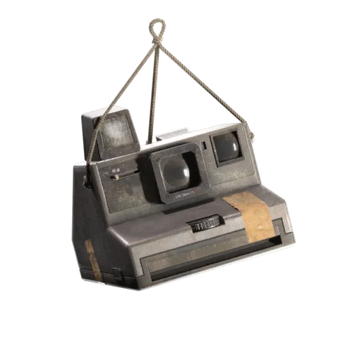 Instant Film Camera Backpack Charm in ARC Raiders