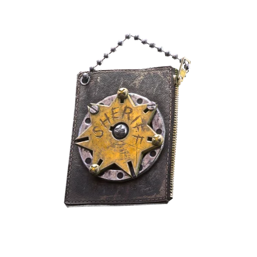 Sheriff Badge Backpack Charm in ARC Raiders