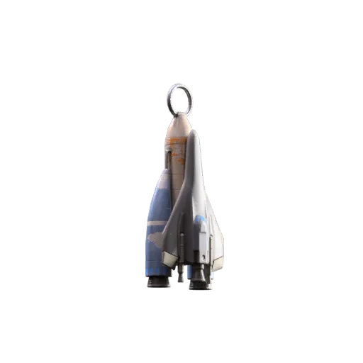 Space Shuttle Keychain Backpack Charm in ARC Raiders