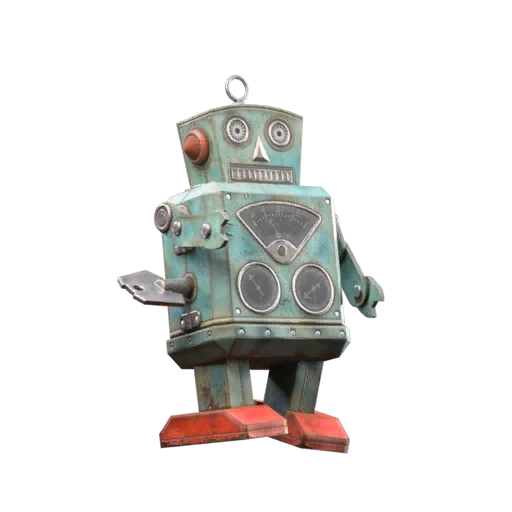 Toy Robot Backpack Charm in ARC Raiders