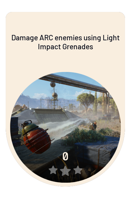 Damage ARC enemies using Light Impact Grenades