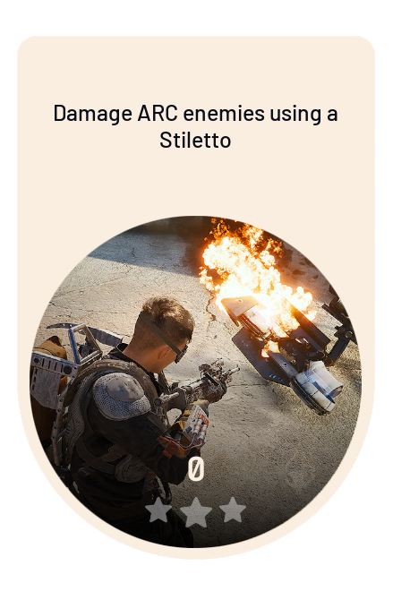 Damage ARC enemies using a Stiletto