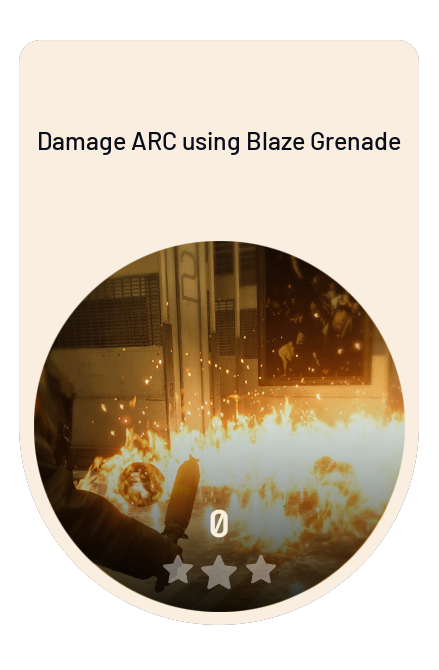 Damage ARC using Blaze Grenade