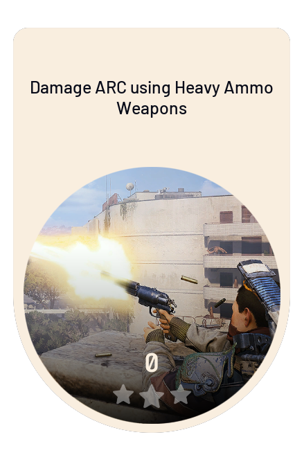Damage ARC using Heavy Ammo Weapons