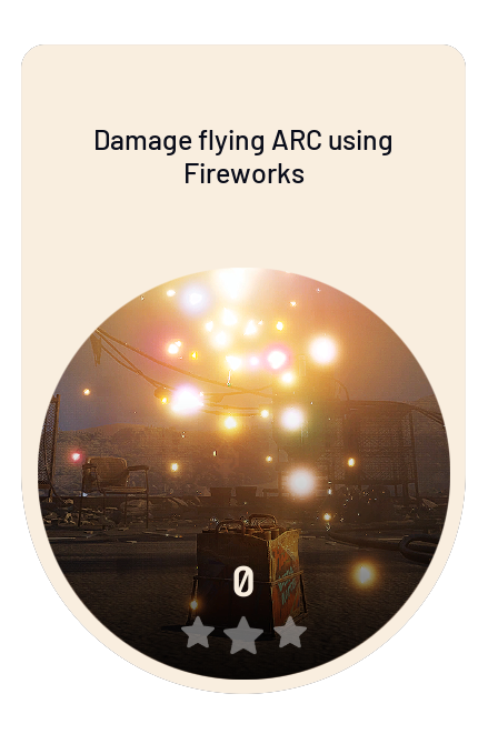 Damage flying ARC using Fireworks