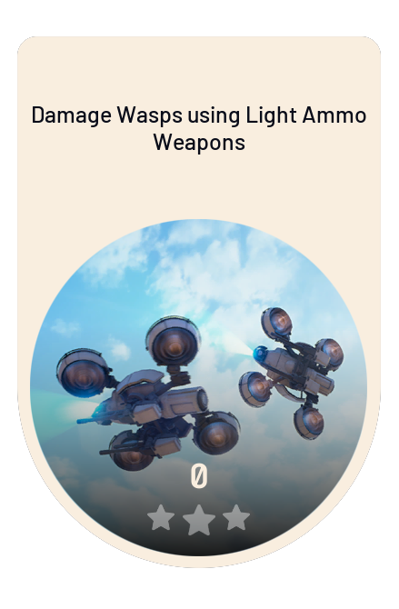 Damage Wasps using Light Ammo Weapons