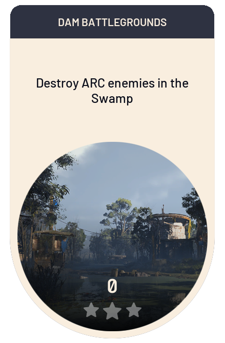 Destroy ARC enemies in the Swamp