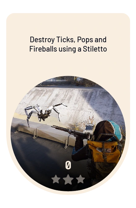 Destroy Ticks, Pops and Fireballs using a Stiletto