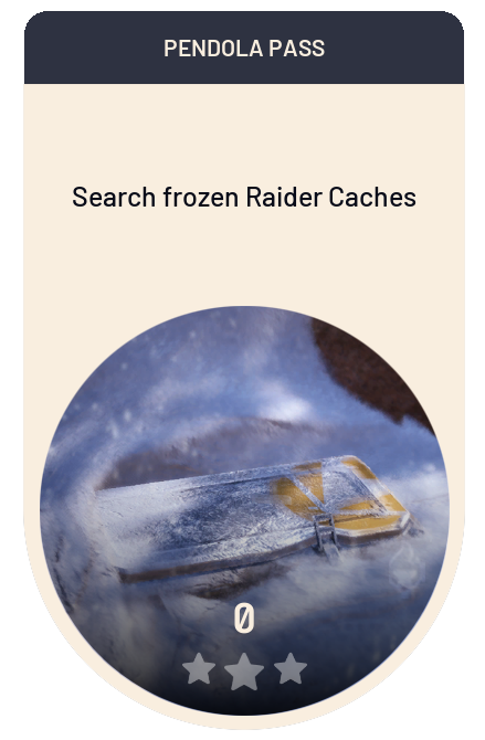 Search frozen Raider Caches