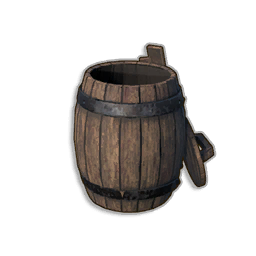 Open Wooden Barrel