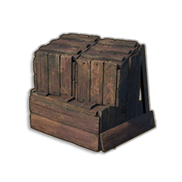 Wooden Bin Pile
