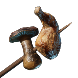 Meat and Mushroom Skewer