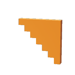 Inverted Stepped Wall