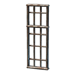 High Iron Prison Window Frame