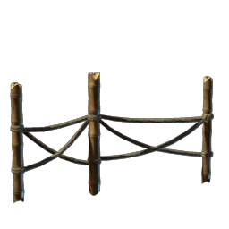 Bamboo Fence With Ropes II
