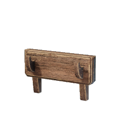 Two-Handed Melee Weapon Wall Mount