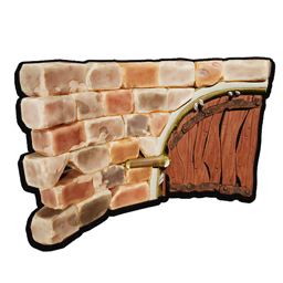 Mushroom Curved Door