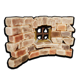 Windowed Mushroom Curved Wall