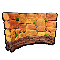 Pumpkin Curved Wall B