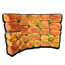 Pumpkin Curved Wall