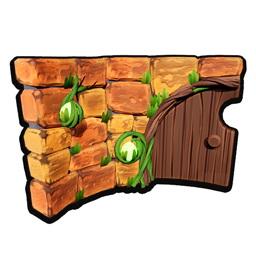 Pumpkin Curved Door