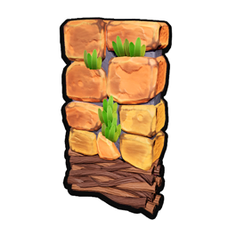 Pumpkin Half Wall Vertical B