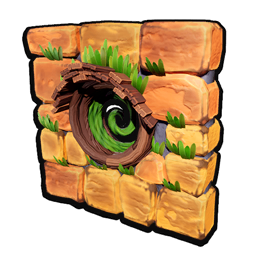 Windowed Pumpkin Wall
