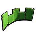 Grass Curved Half Wall B