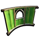Windowed Sturdy Curved Wall