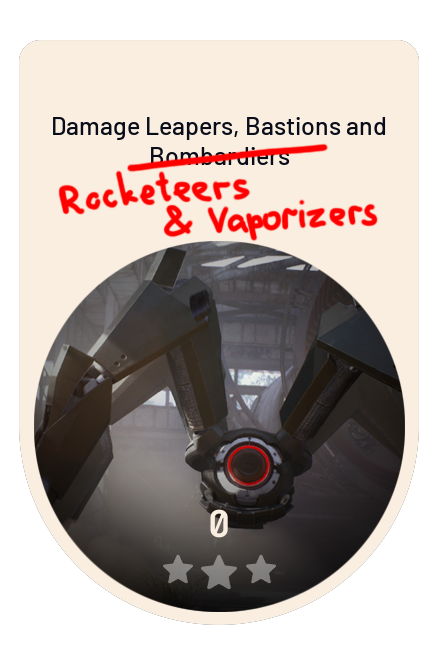 Damage Leapers, Bastions and Bombardiers